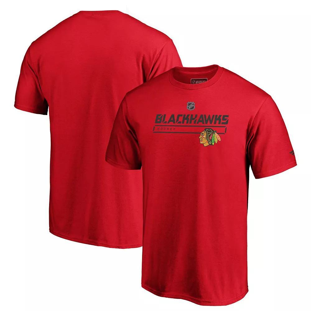 Mens Fanatics Chicago Blackhawks Authentic Pro Prime T-Shirt Product Image