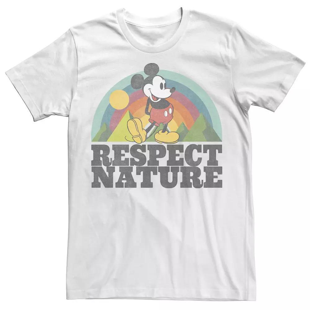 Disney's Mickey & Friends Mickey Mouse Men's Respect Nature Rainbow Tee,  Product Image