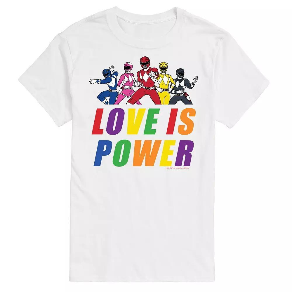 Big & Tall Power Rangers Love Is Power Graphic Tee, Men's,  Product Image
