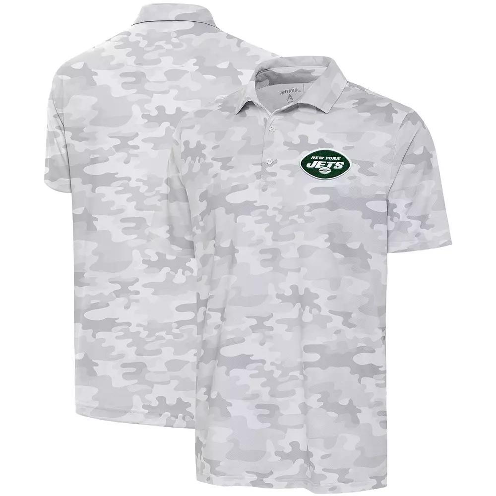 Men's Antigua White New York Jets Collide Polo, Size: Large Product Image