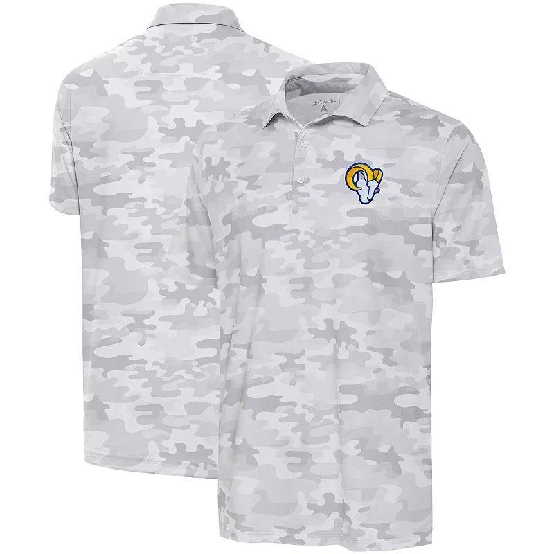 Men's Antigua White Kansas City Chiefs Collide Polo, Size: Large Product Image