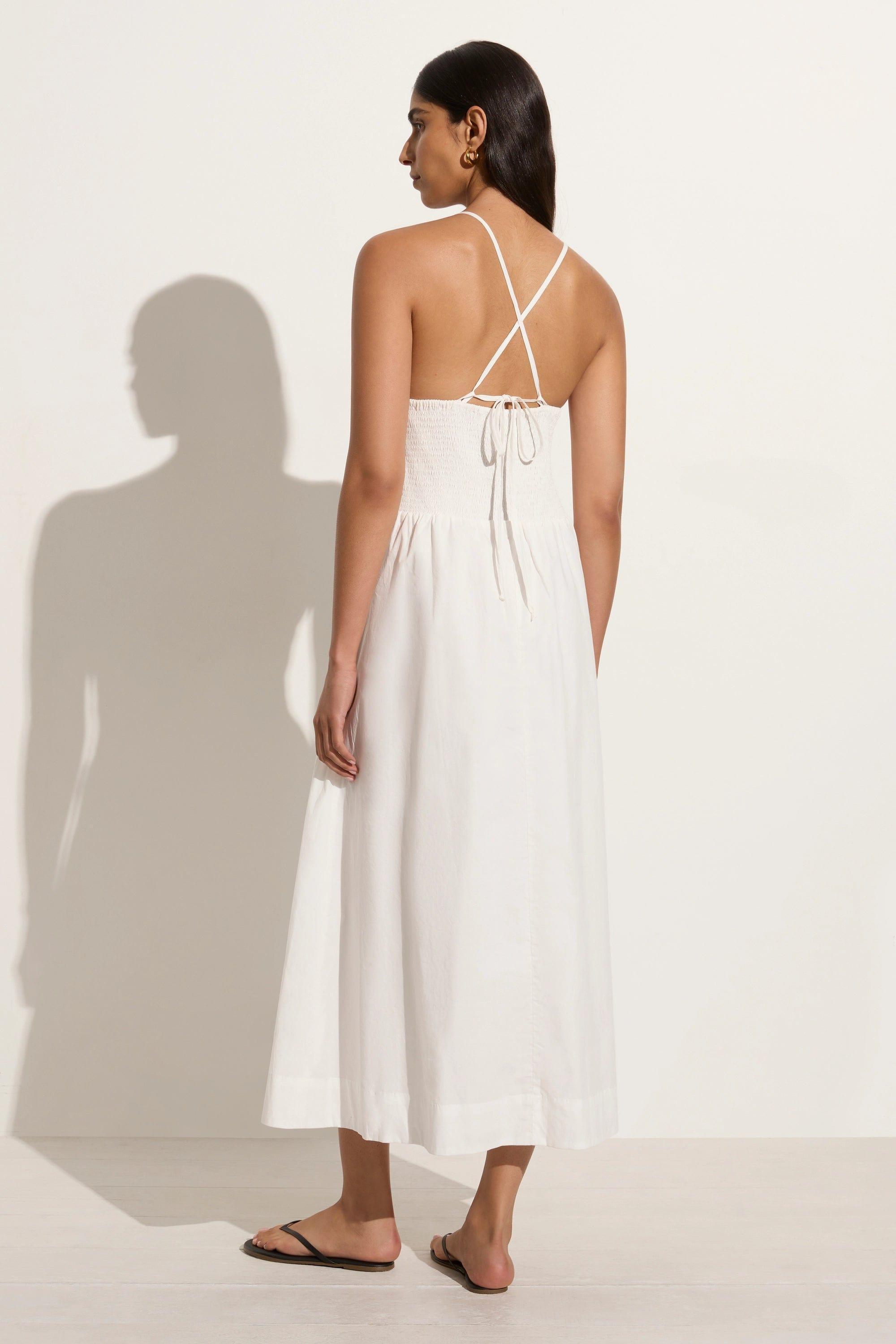 Camera Midi Dress White - Final Sale Product Image