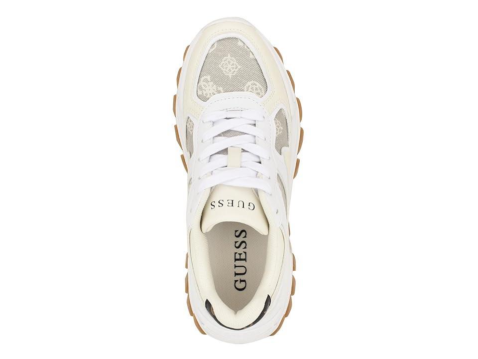 GUESS Norina Beige Logo Multi) Women's Shoes Product Image