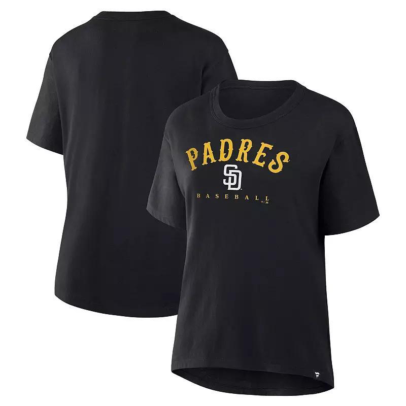 Women's Fanatics Black San Diego Padres Home Run Legacy T-Shirt,  Product Image