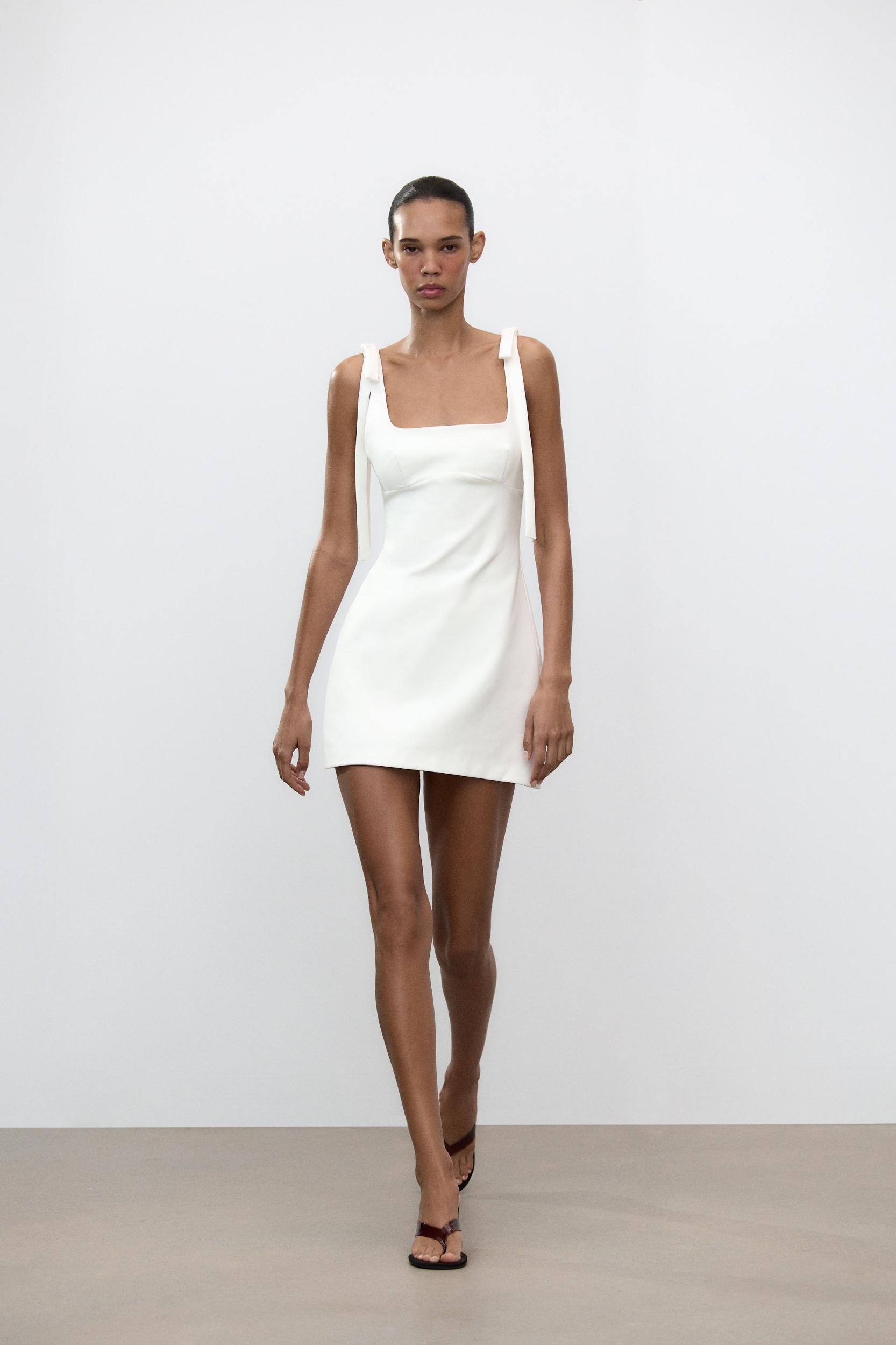 SHORT TIE-STRAP DRESS Product Image