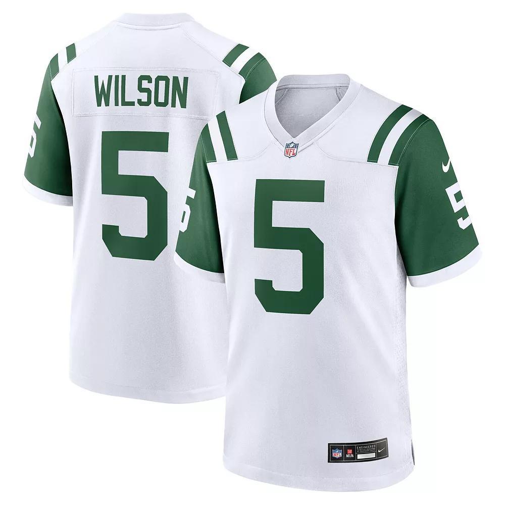 Men's Nike Garrett Wilson White New York Jets Classic Alternate Game Jersey, Size: Medium Product Image