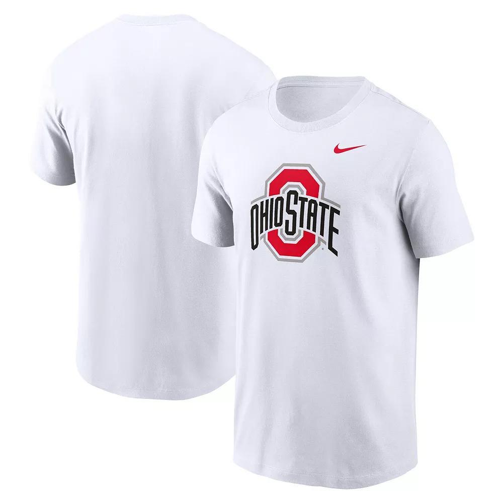 Men's Nike White Ohio State Buckeyes Primetime Evergreen Logo T-Shirt, Size: 2XL Product Image