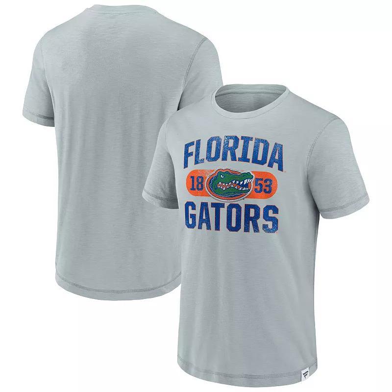 Men's Fanatics Gray Florida Gators True Classics Slub Elevated T-Shirt, Size: 2XL, Grey Product Image