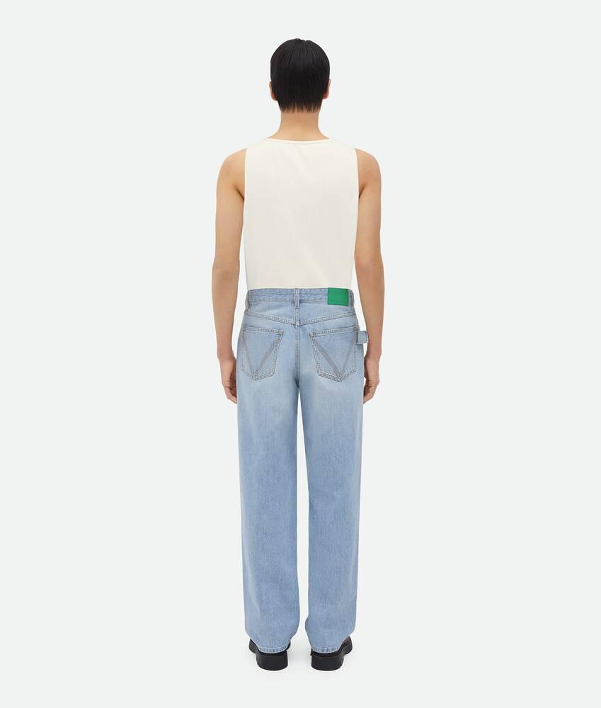Men's Wide Leg Light-Bleached Denim in Light bleach Product Image