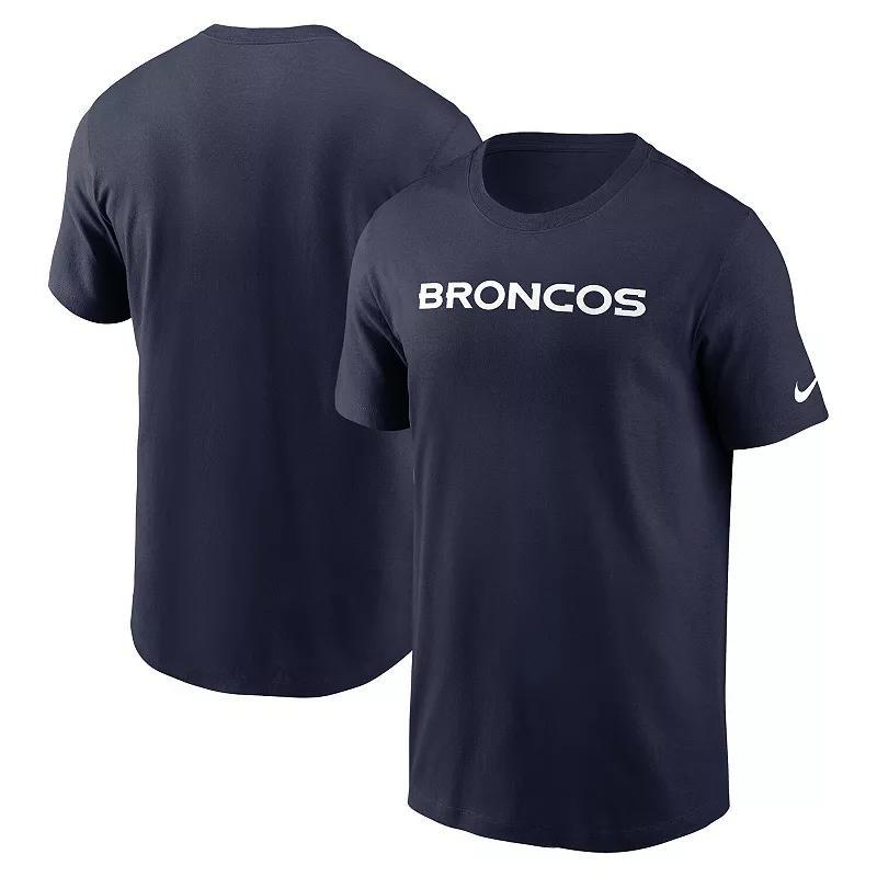 Men's Nike Anthracite Denver Broncos Primetime Wordmark Essential T-Shirt,  Product Image