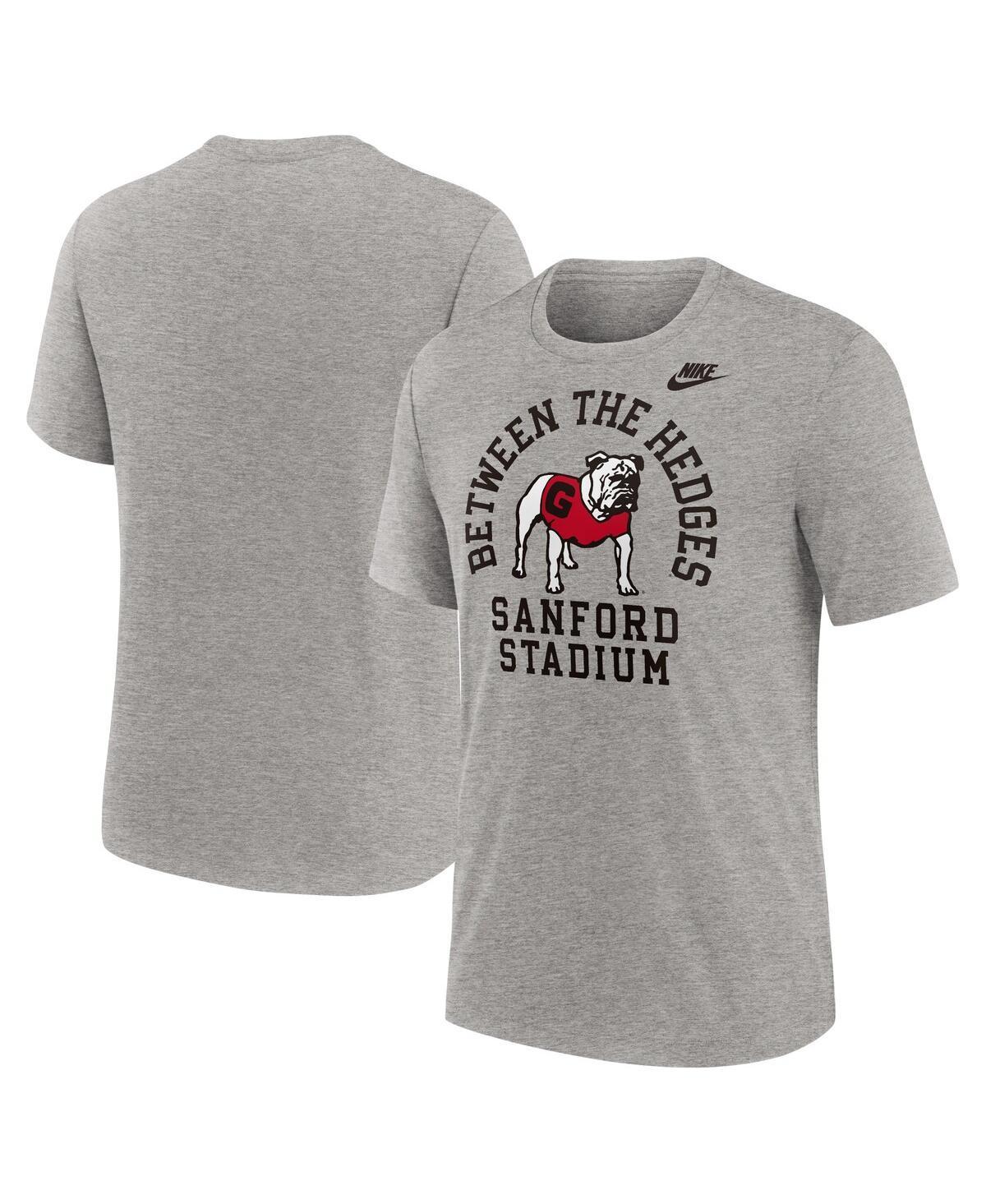 Nike Mens Heather Gray Georgia Bulldogs Legacy Local Tri-Blend T-Shirt Product Image