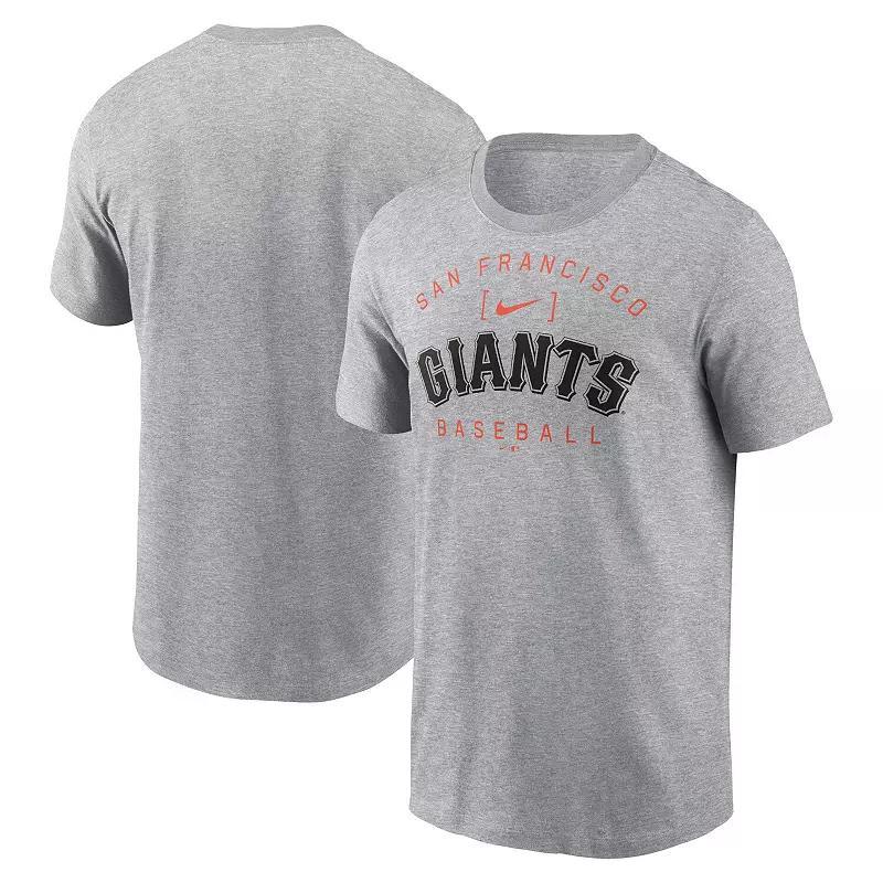 Mens Nike Heather Gray Seattle Mariners Home Team Athletic Arch T-Shirt Product Image