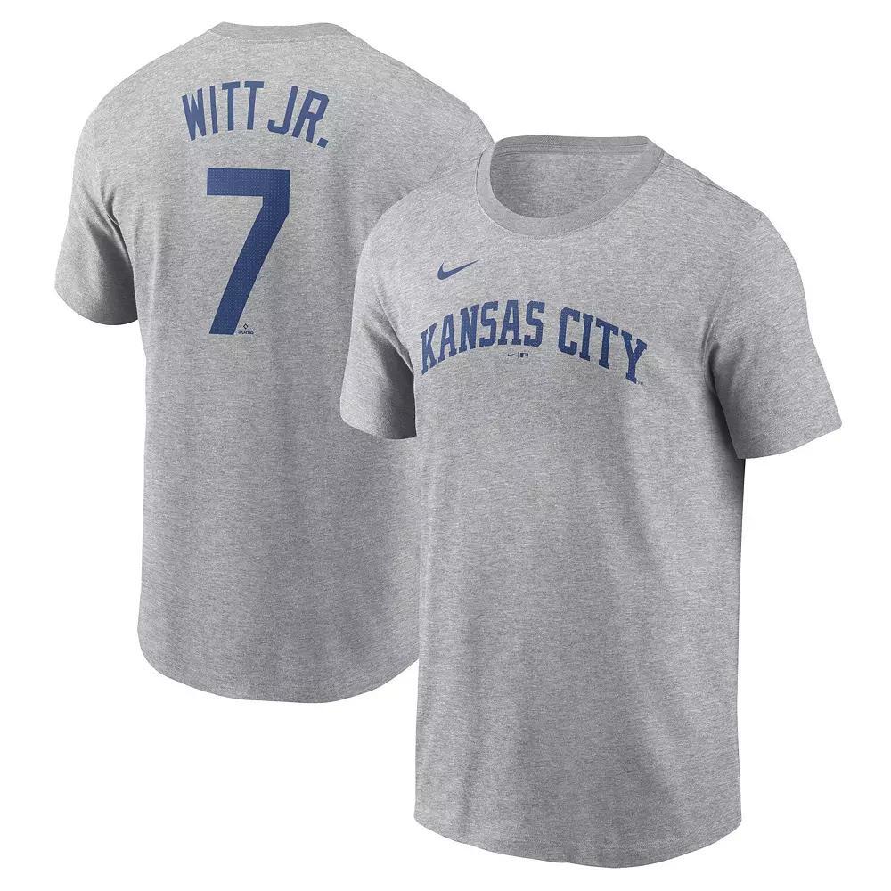 Men's Nike Mike Trout Gray Los Angeles Angels Fuse Name & Number T-Shirt,  Product Image