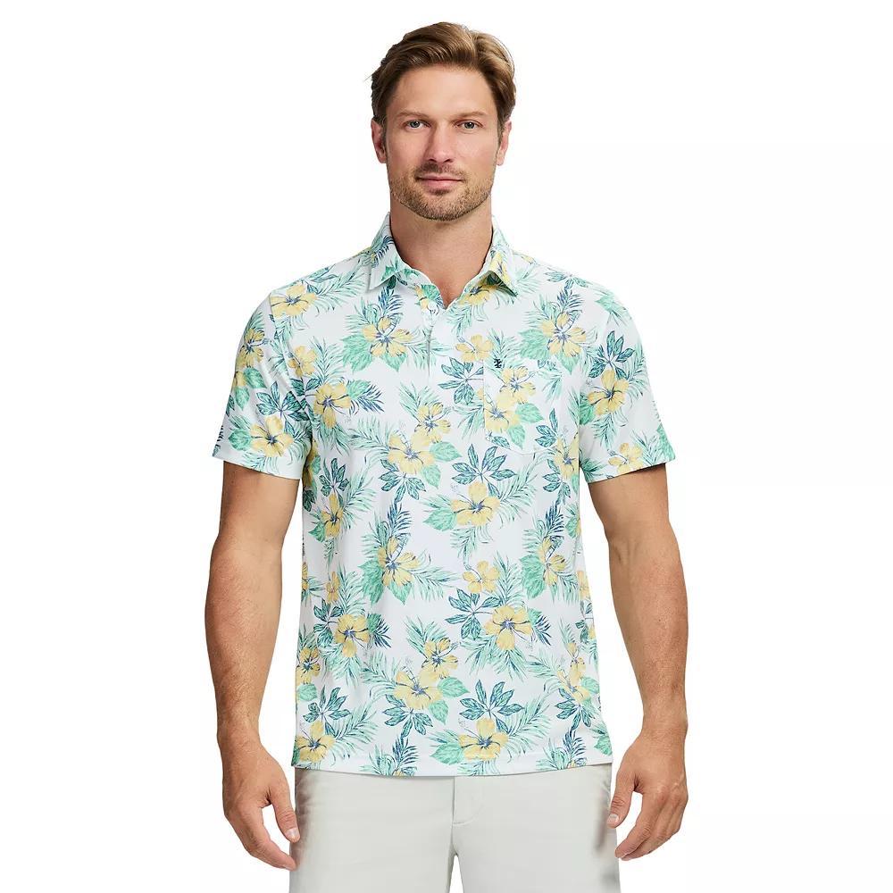Men&#x27;s IZOD Sunshield Performance Short Sleeve Polo, Size: Medium, Bright White Product Image