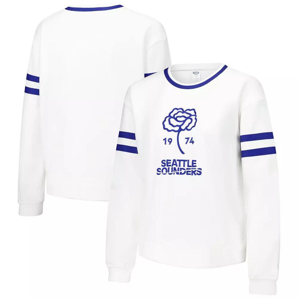 Women's Concepts Sport White Seattle Sounders FC Borough Long Sleeve T-Shirt,  Product Image