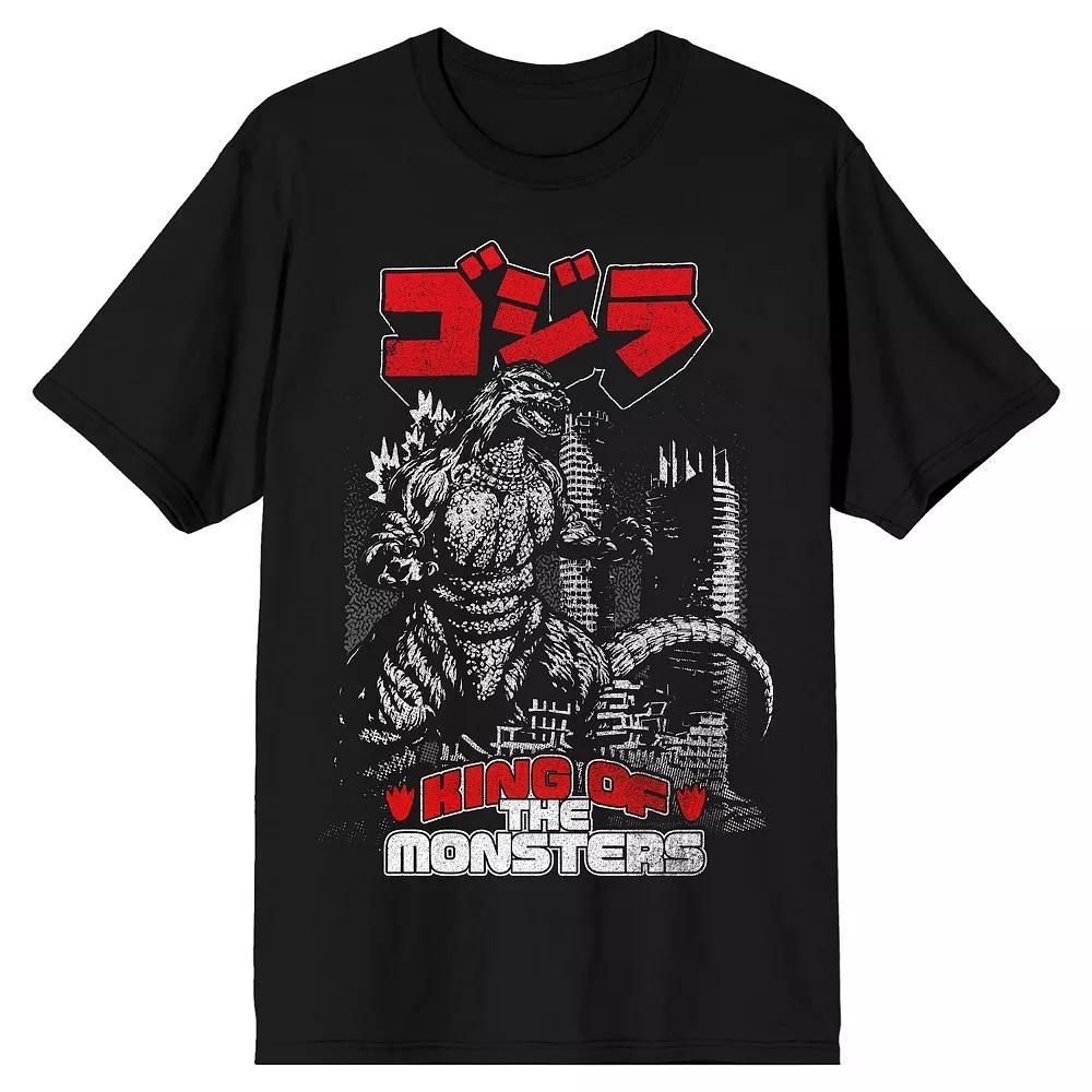 Men's Godzilla Classic King of the Monsters Retro Graphic Tee, Size: XXL, Black Product Image