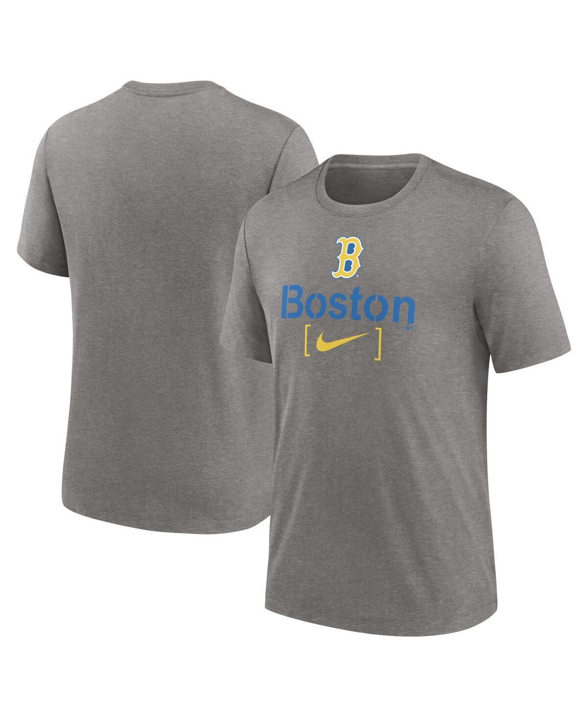 Mens Nike Heather Charcoal Boston Red Sox City Connect Tri-Blend T-shirt Product Image