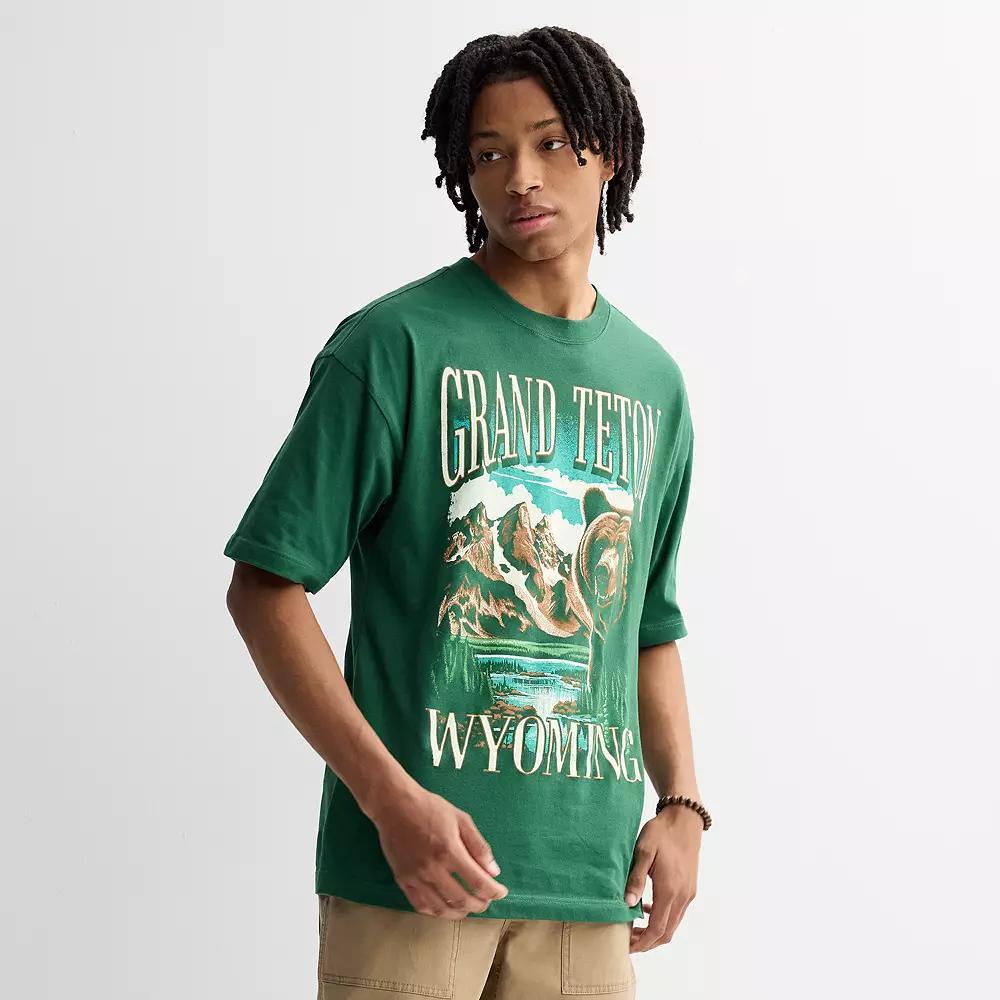 Men's Grand Teton Wyoming Graphic Tee, Size: Small, Green Product Image