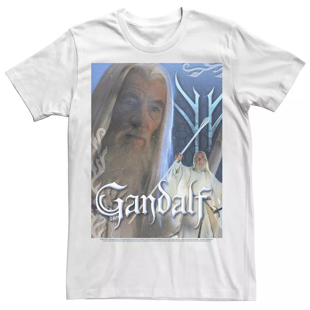 Men's Lord Of The Rings Gandalf The White Poster Tee, Size: 3XL Product Image