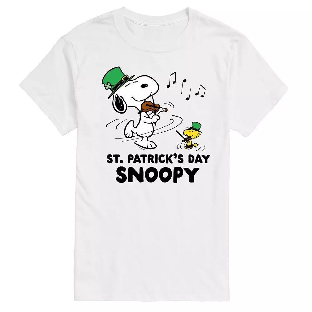 Men's Peanuts St. Patricks Day Snoopy Graphic Tee, Size: Medium, Beige Product Image