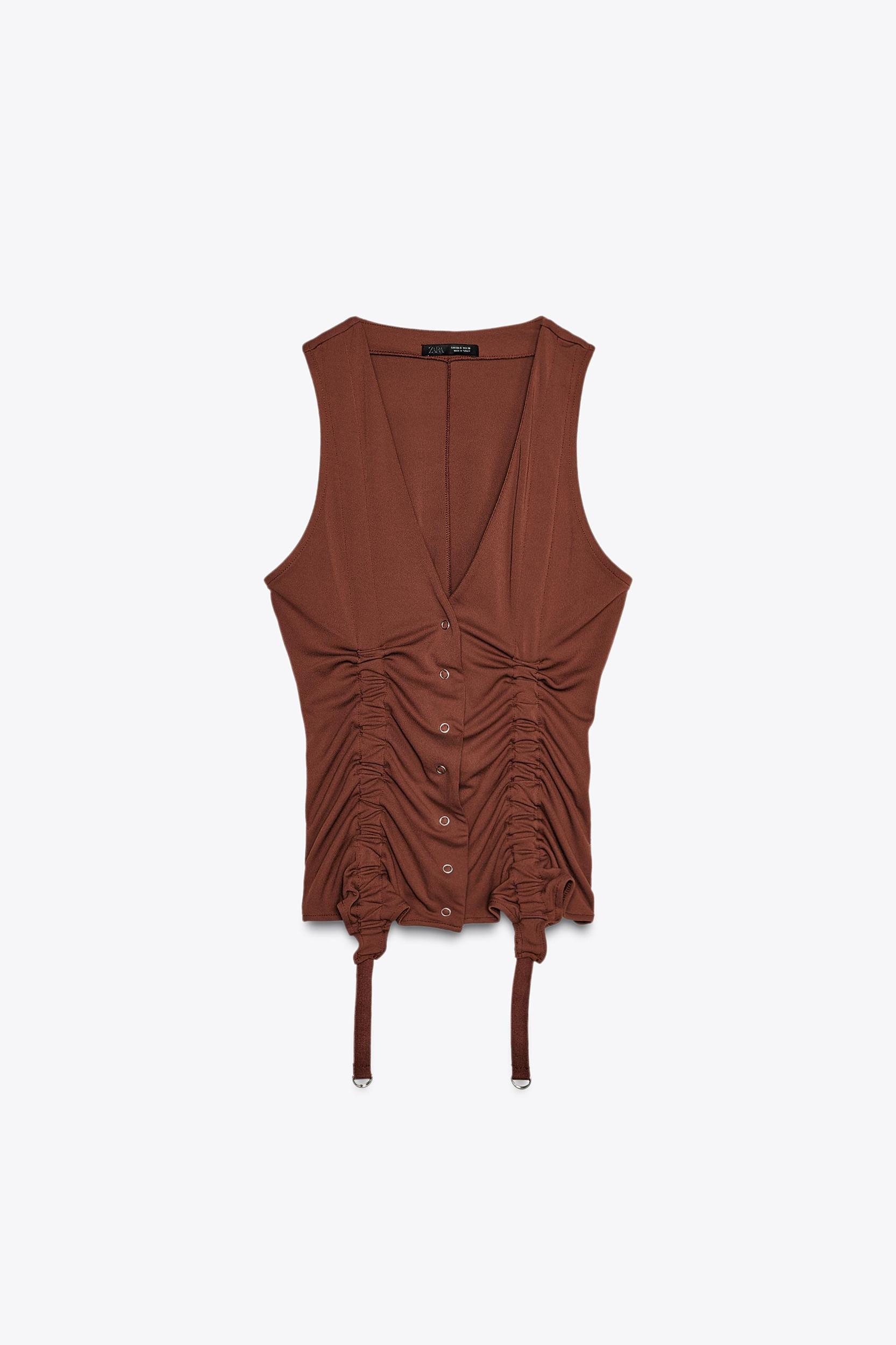 RIBBON CORSET TOP Product Image