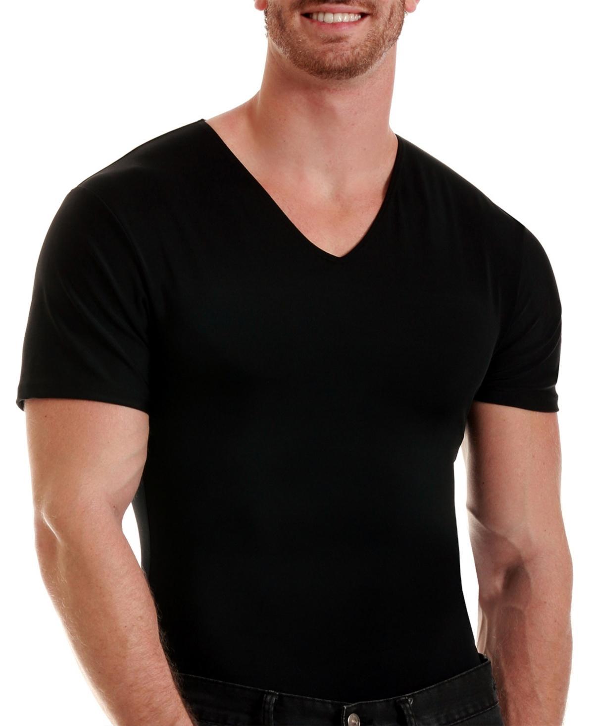 Mens Big & Tall Insta Slim Compression Short Sleeve V-Neck T-Shirt Product Image