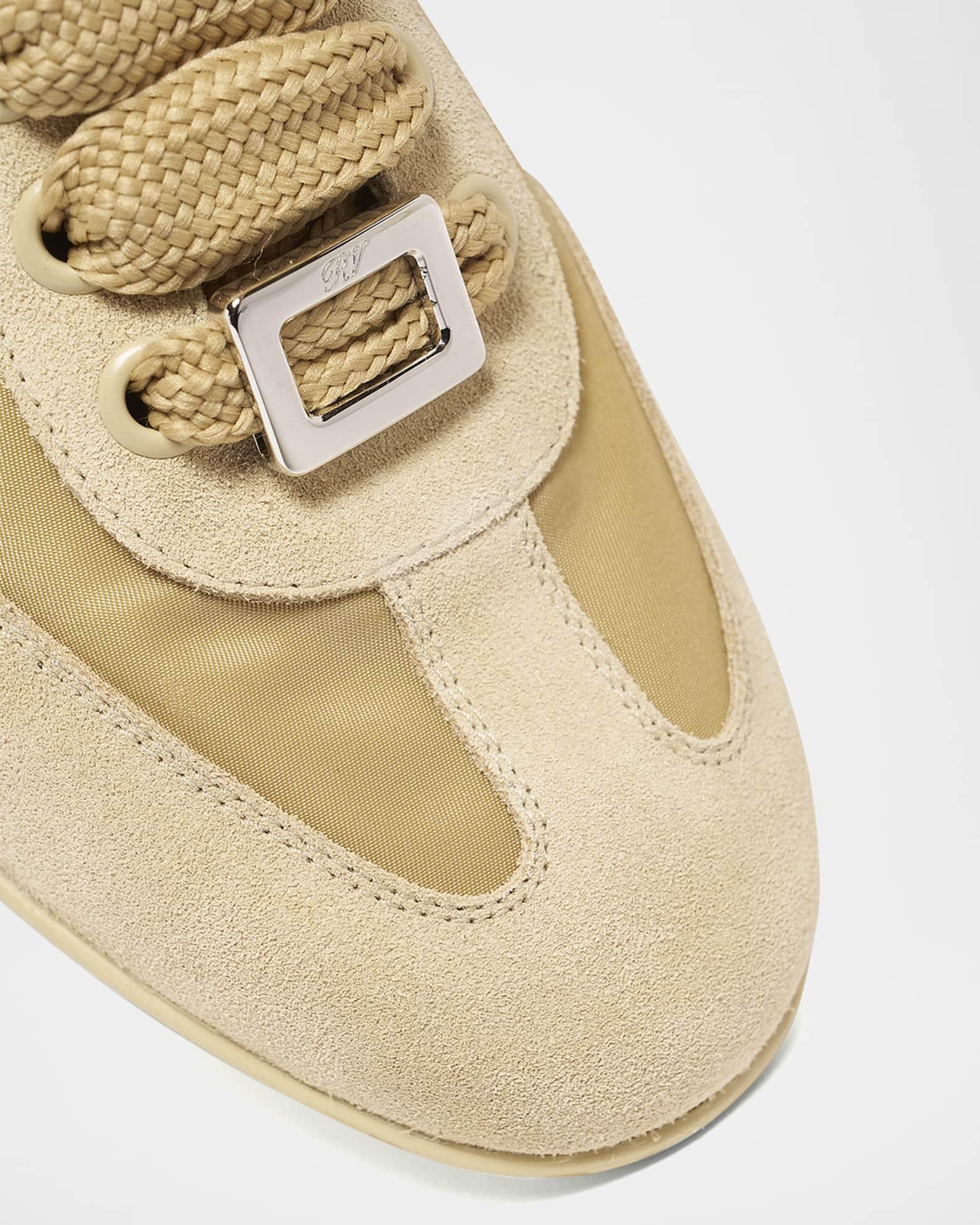 Viv Low-Top Canvas and Suede Sneakers Product Image