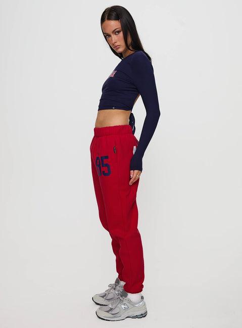 U of A Sweatpants Red Product Image
