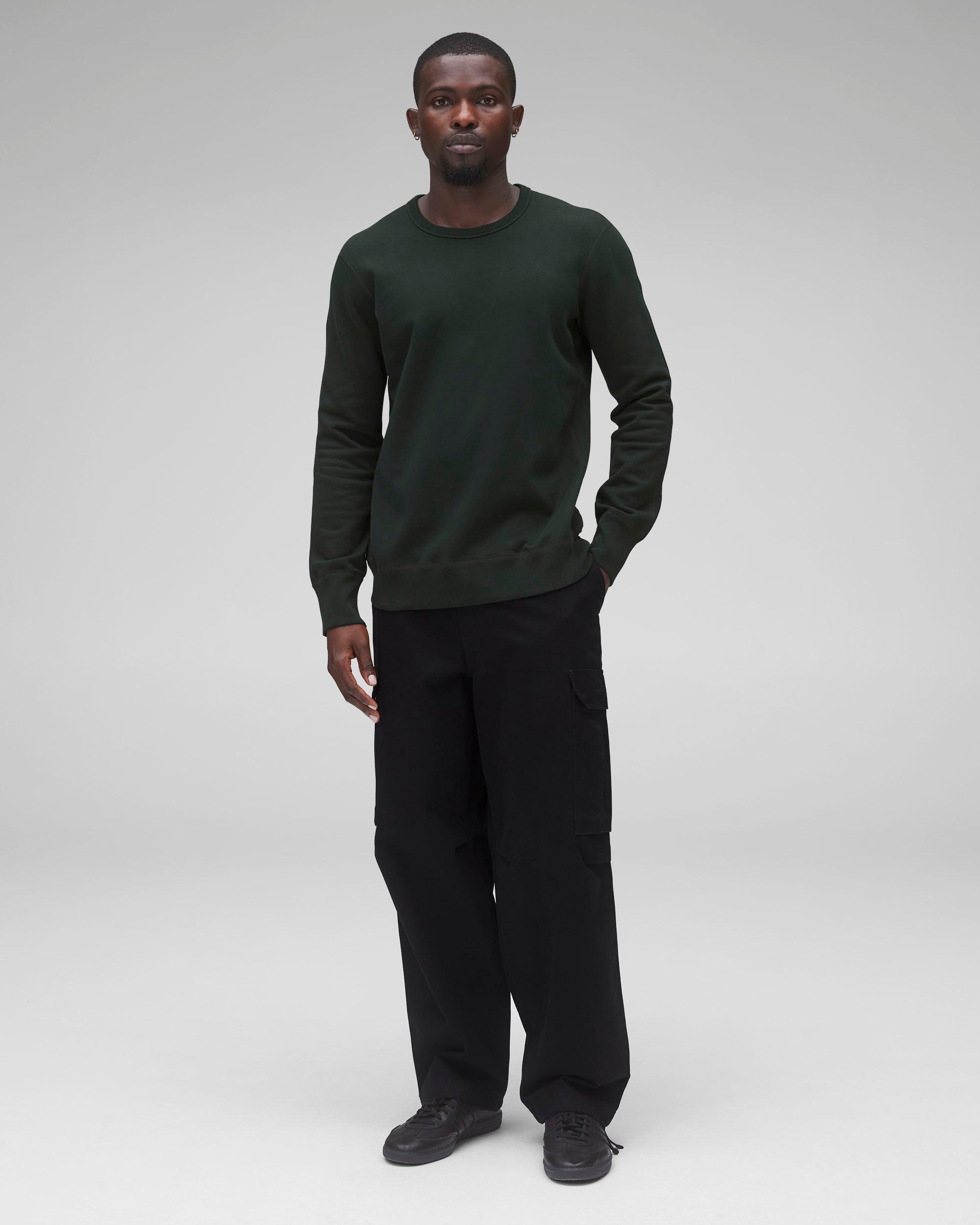 Midweight Terry Slim Crewneck Male Product Image