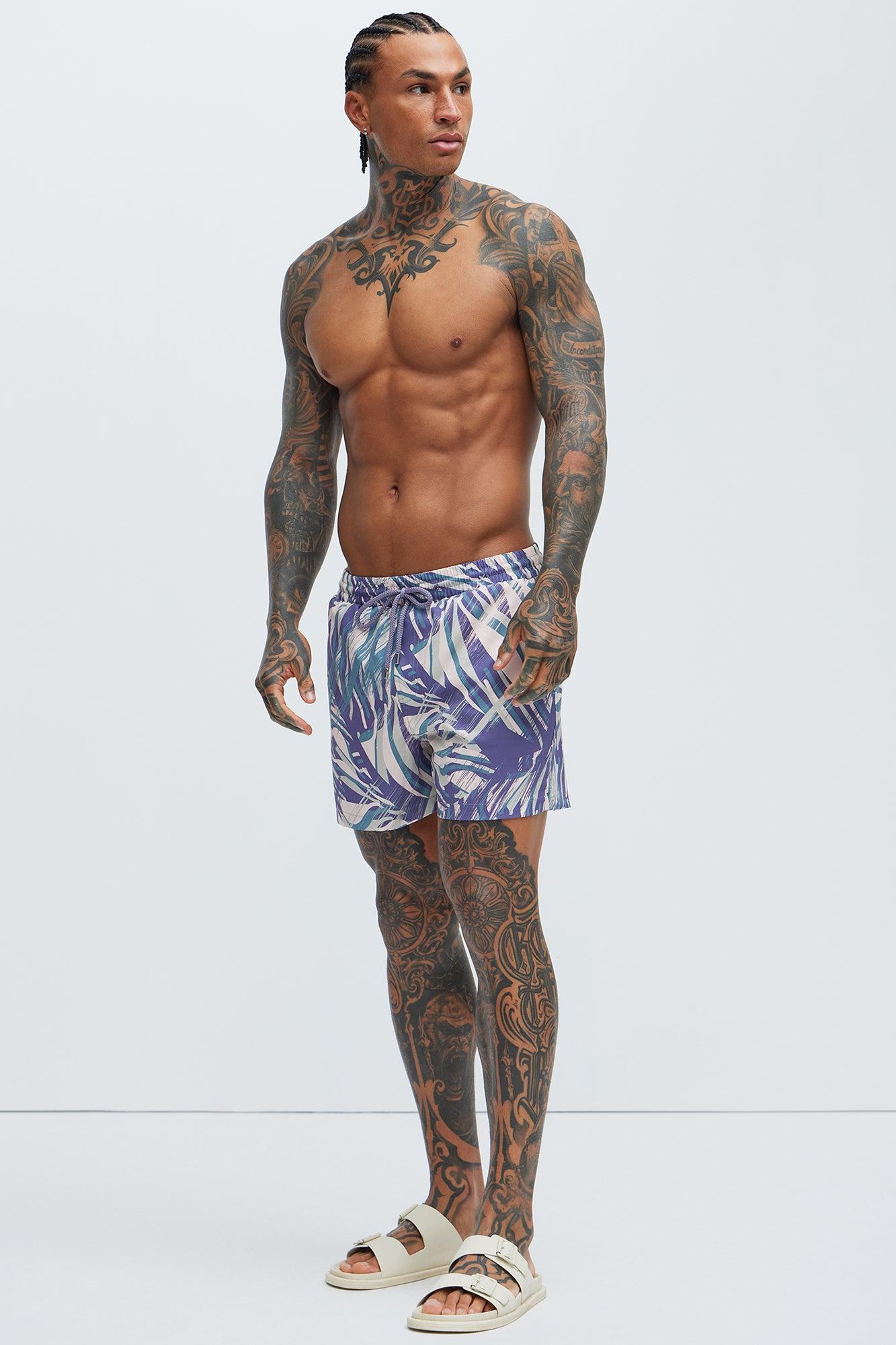 Restful Swim Trunks - Purple/combo Product Image