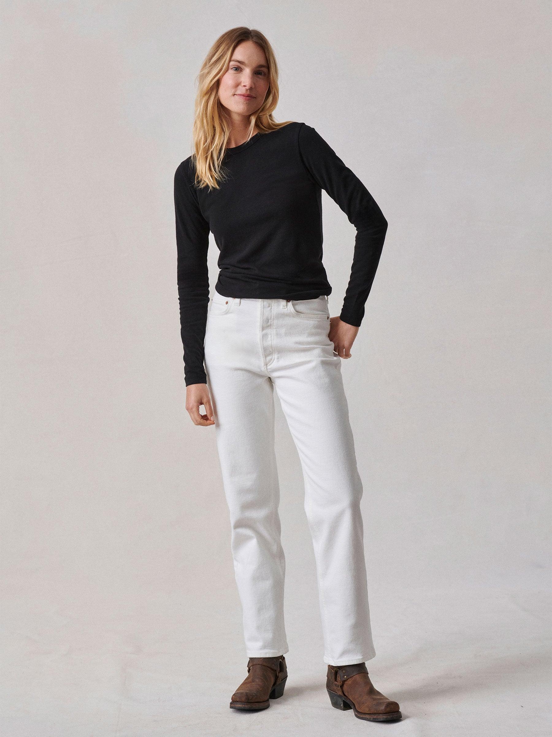 Black Cloud Jersey L/S Slim Crew Product Image