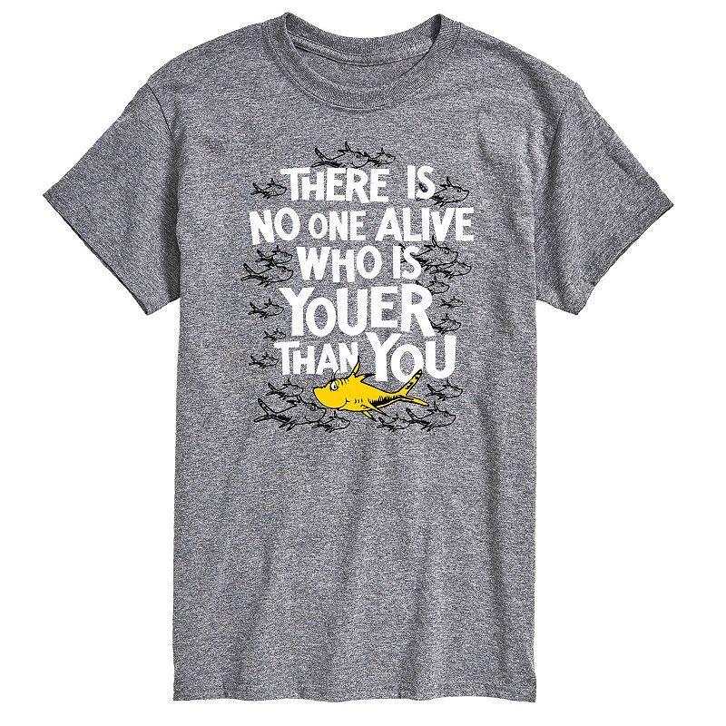 Big & Tall Dr Seuss Youer Than You Tee, Men's, Size: XXL Tall, Gray Product Image