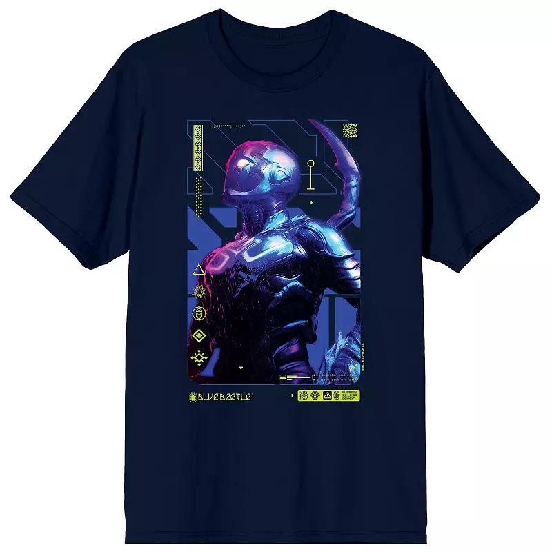 Men's Blue Beetle Superhero Pose Graphic Tee,  Product Image