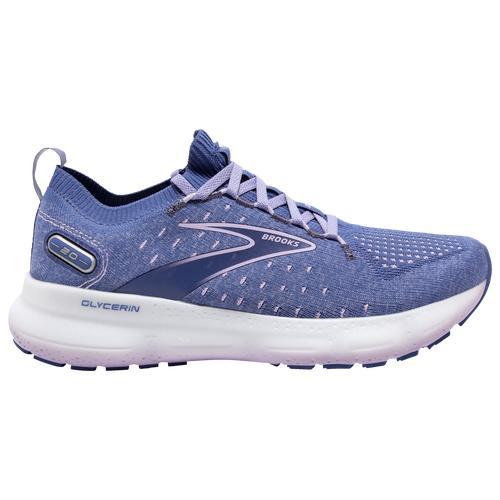 Brooks Glycerin Stealthfit 20 - Womens Grey/Yellow/Pink Product Image