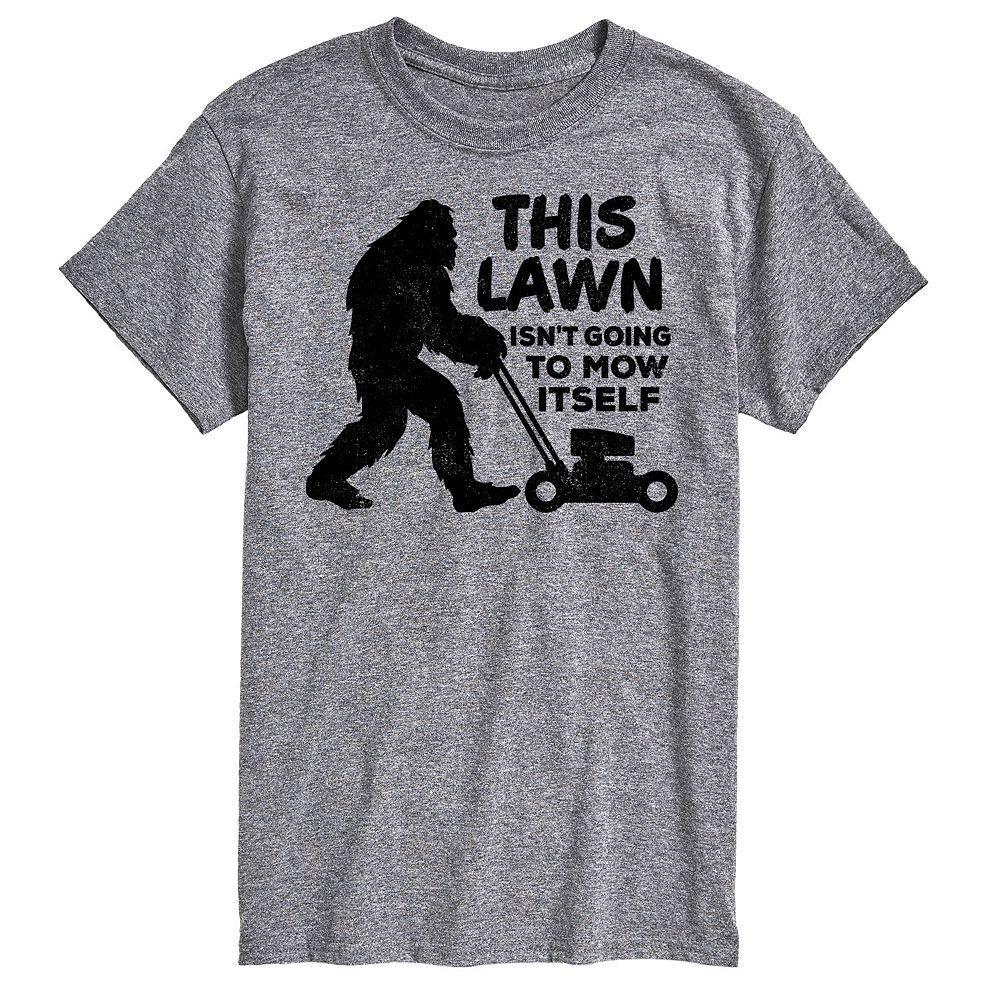 Big & Tall This Lawn Sasquatch Graphic Tee, Men's, Size: 5XB, Gray Product Image