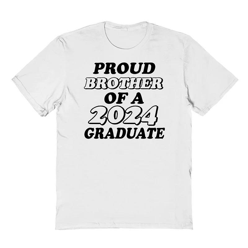 Mens COLAB89 by Threadless Proud Parent Of A 2024 Graduate Graphic Tee, Womens Grey Product Image