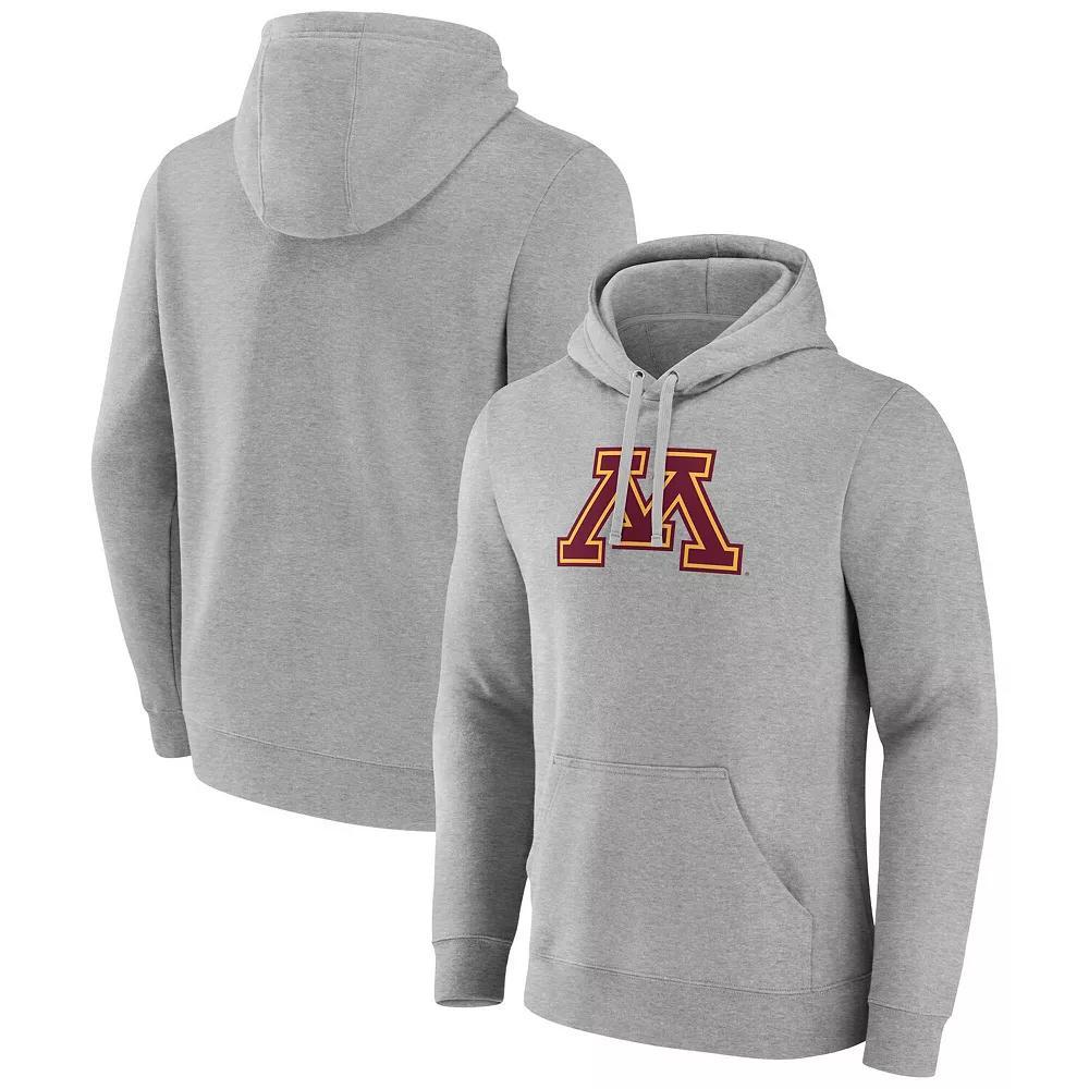 Men's Fanatics Gray Minnesota Golden Gophers Primary Logo Pullover Hoodie,  Product Image