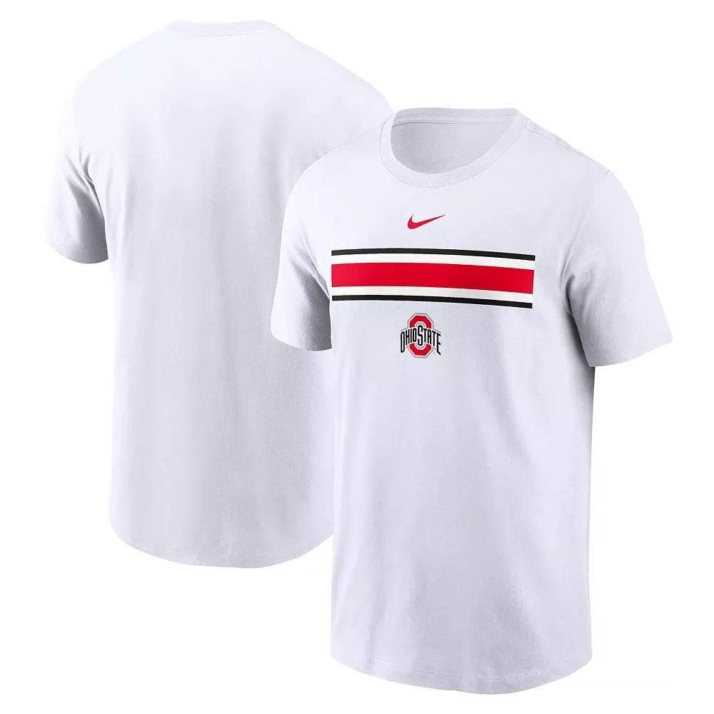 Men's Nike White Ohio State Buckeyes Campus Pattern T-Shirt,  Product Image