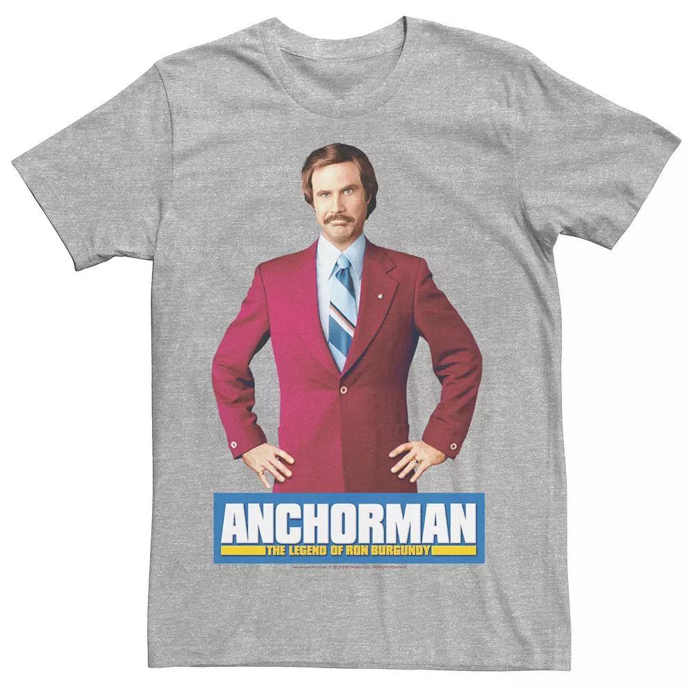 Men's Anchorman Ron Burgundy Portrait Tee,  Product Image
