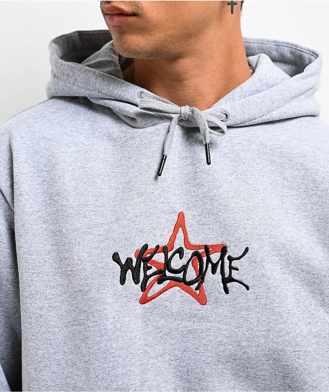 Welcome Sirius Heather Grey Hoodie Product Image