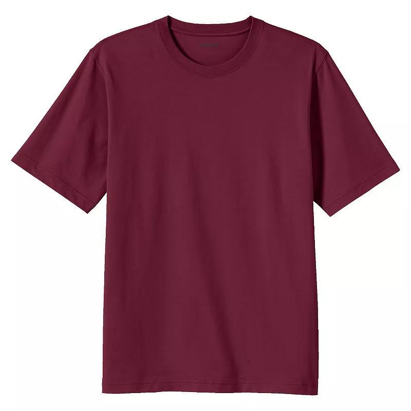 Mens Lands End Super-T Short Sleeve T-Shirt Rich Red Product Image