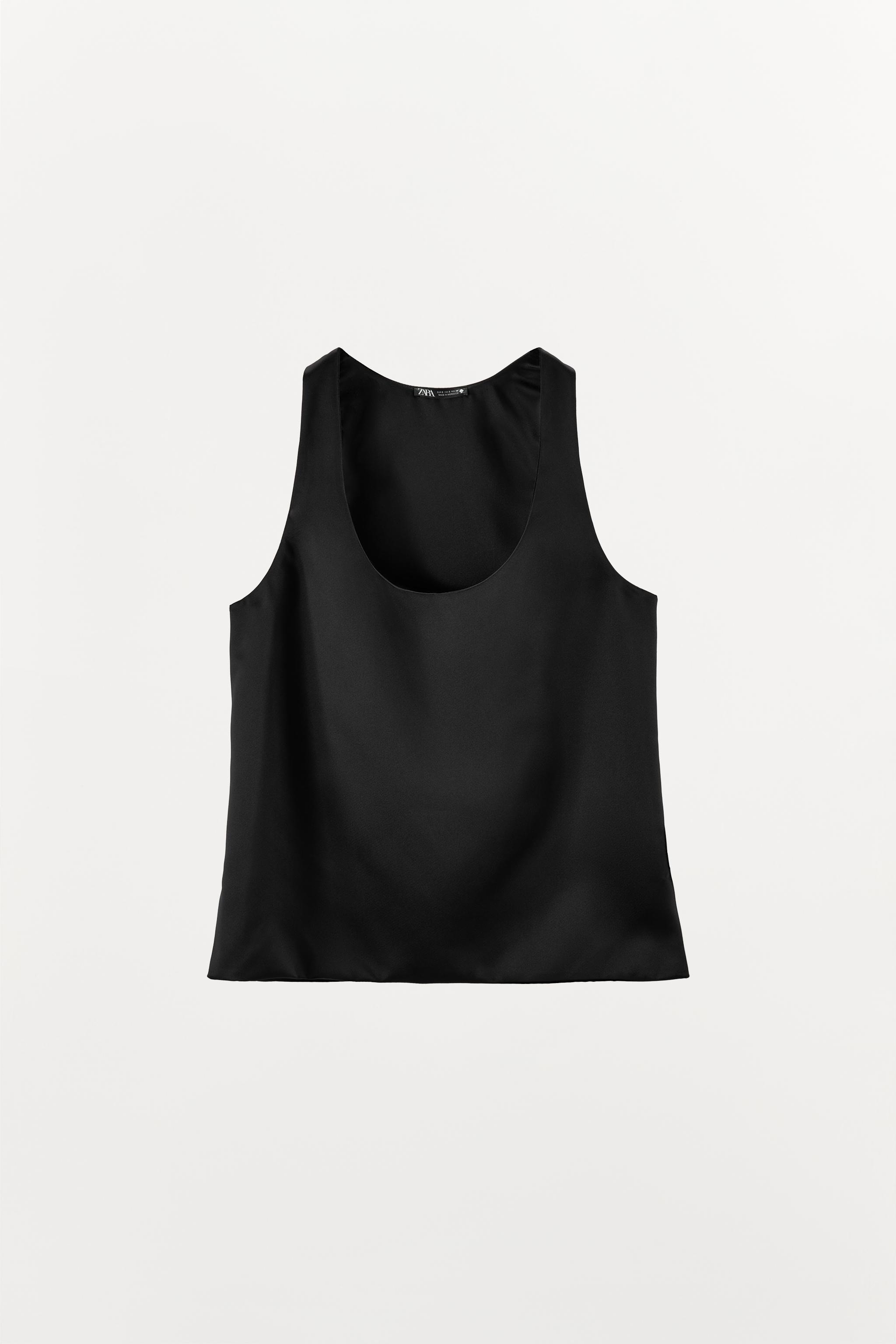 HEAVYWEIGHT SATIN MINIMALIST TOP Product Image