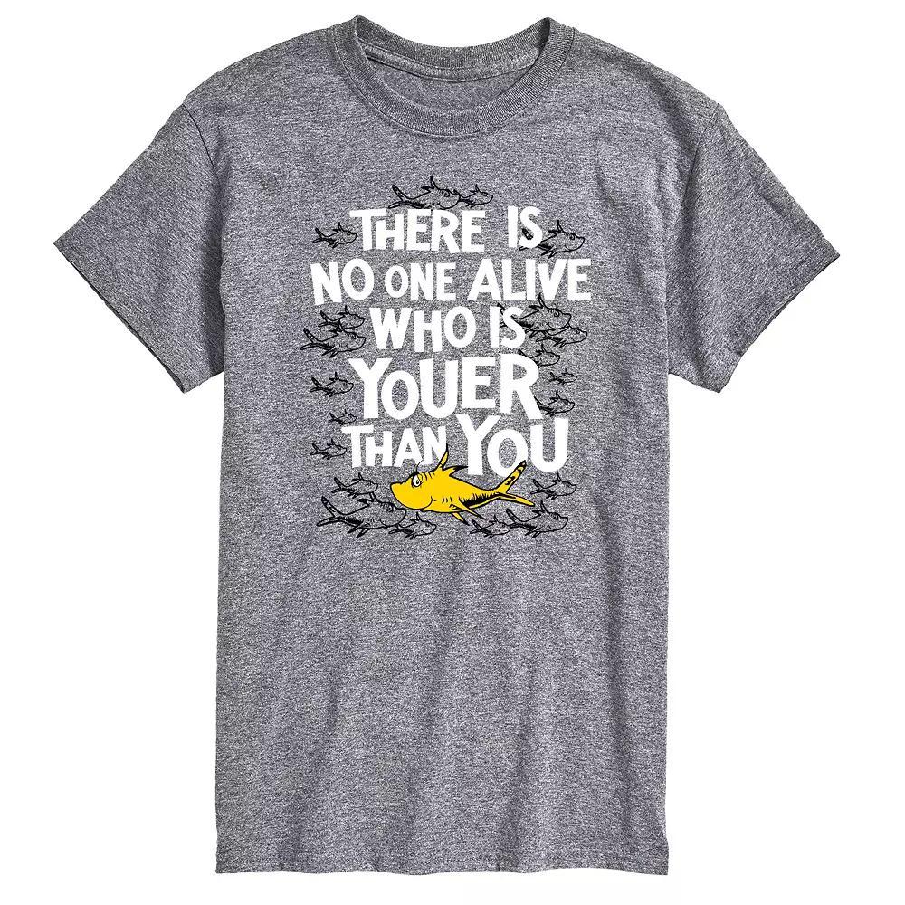 Big & Tall Dr Seuss Youer Than You Tee, Men's, Size: XXL Tall, Gray Product Image