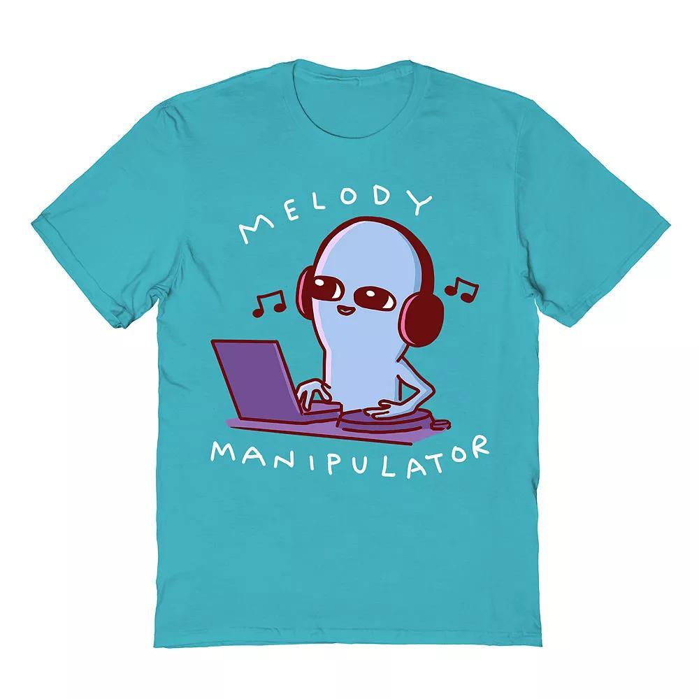 Men's Strange Planet by Nathan Pyle Melody Manipulator Tee, Size: XL, Tropical Blue Product Image