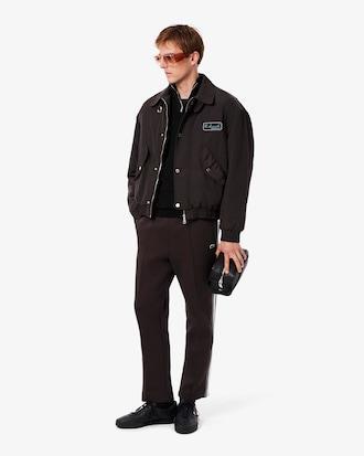 Zipped High Neck Cotton Sweater Product Image