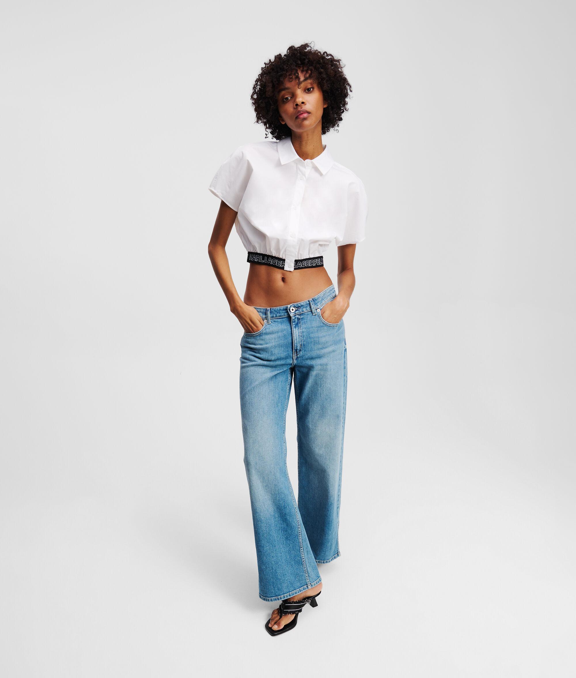 CROPPED WOVEN SHIRT Product Image