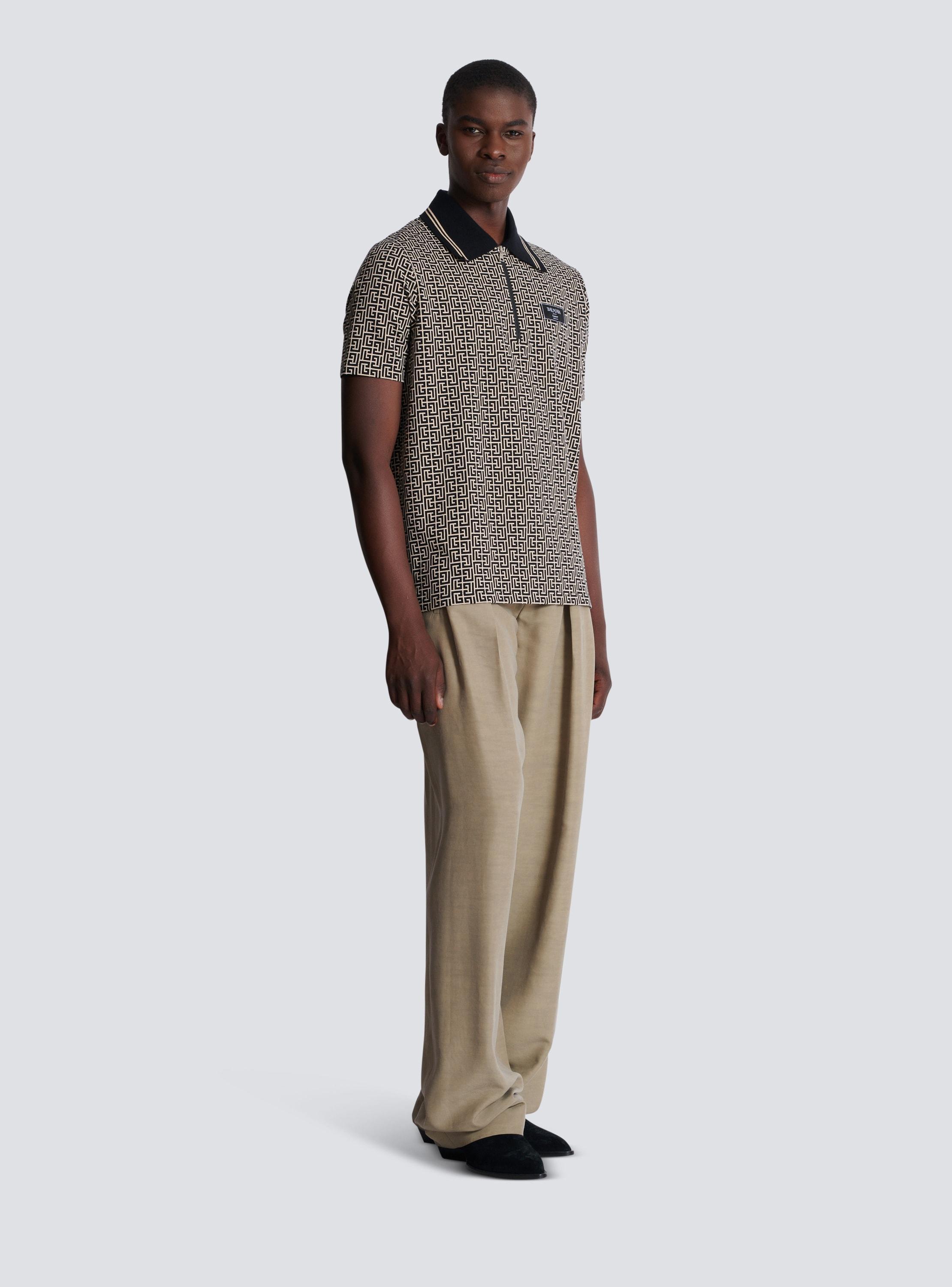 PB Labyrinth jacquard polo shirt Product Image