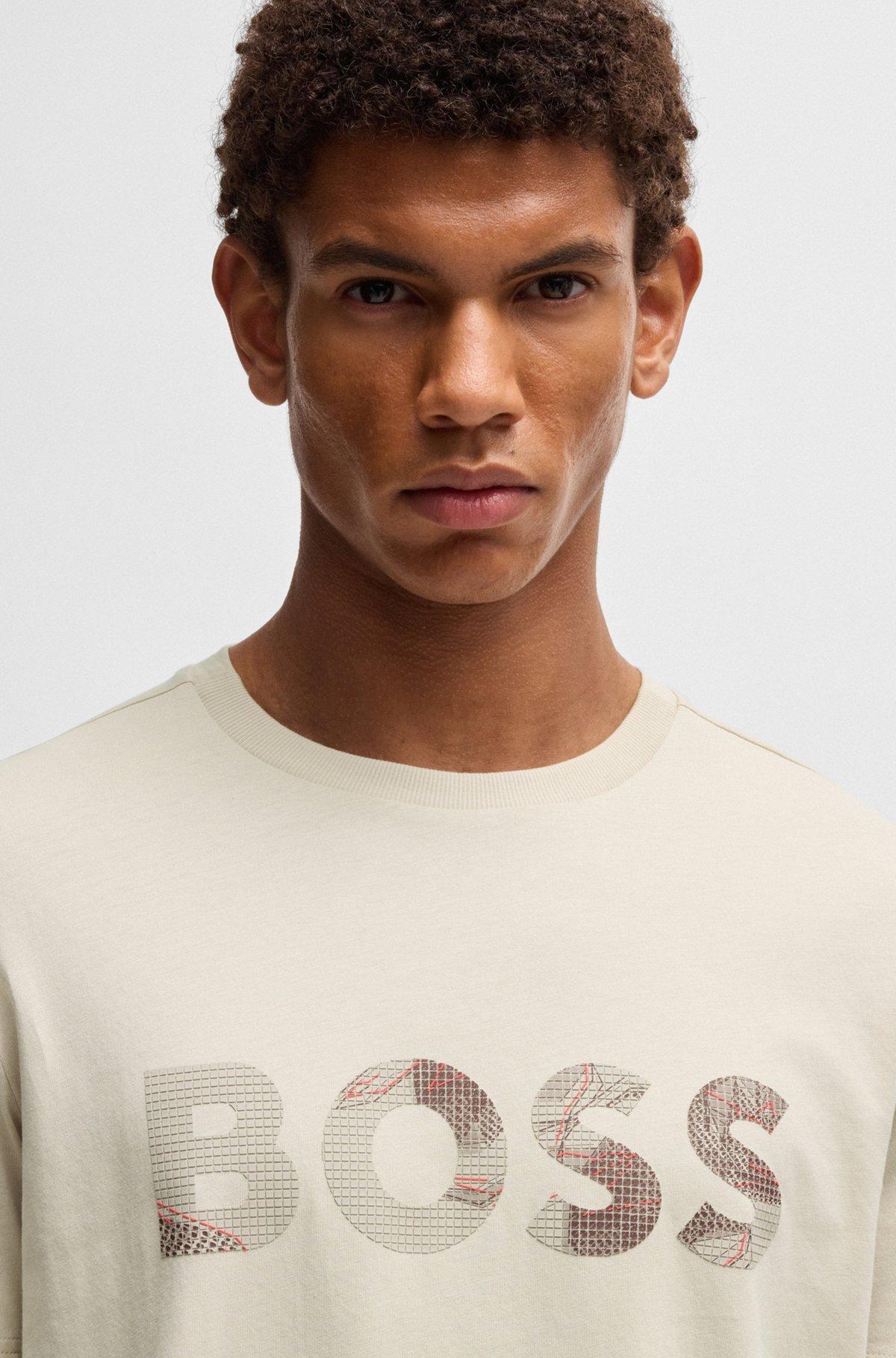 Cotton-jersey T-shirt with logo print Product Image