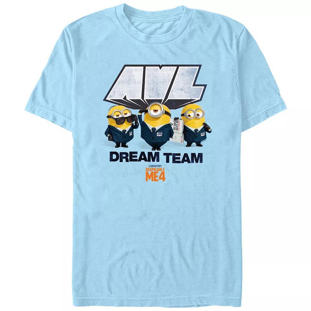 Men's Despicable Me 4 AVL Dream Team Graphic Tee, Size: Large, Light Blue Product Image