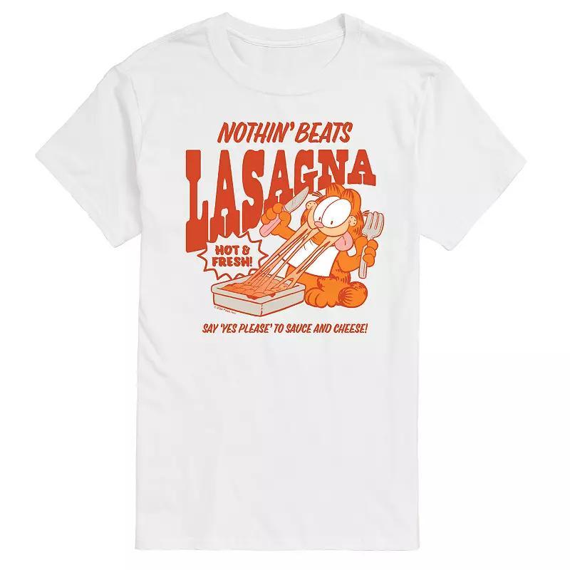 Big & Tall Garfield Nothin' Beats Lasagna Graphic Tee, Men's,  Product Image